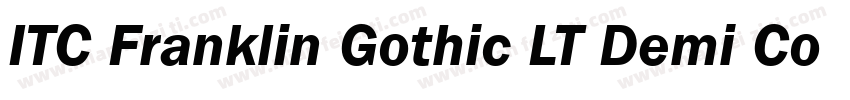 ITC Franklin Gothic LT Demi Compressed Italic字体转换
